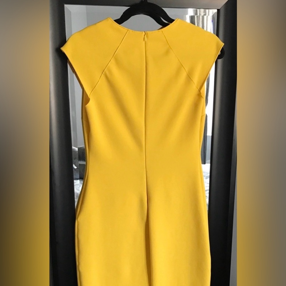 NWOT- Zara-Sunny Yellow Mini Dress - Picture 6 of 7